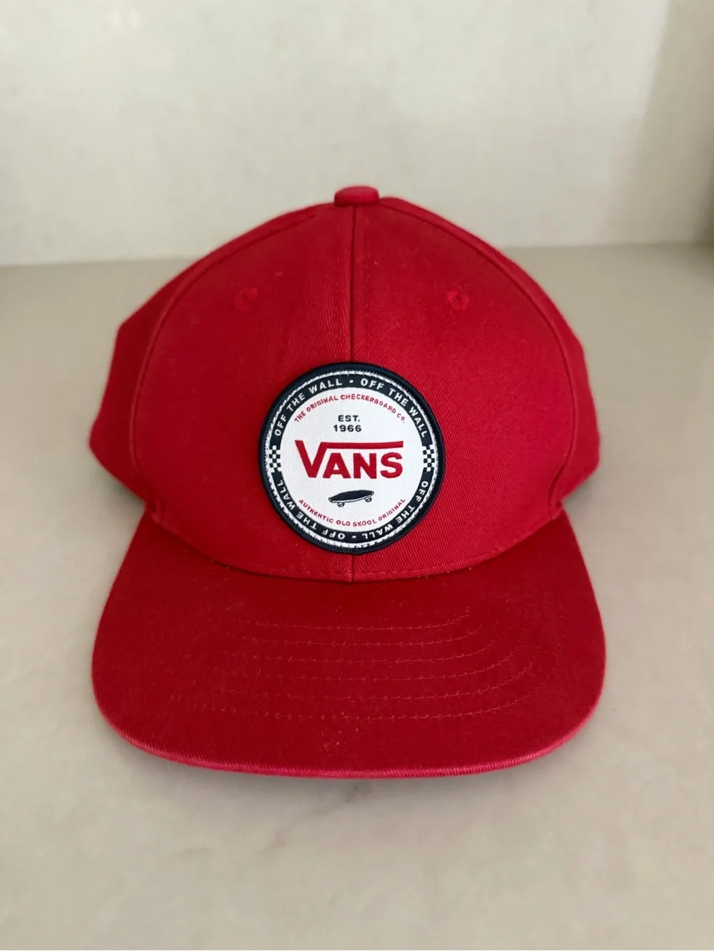 Vans Kids Red Logo Patch baseball hat